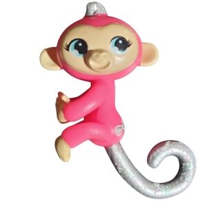 Fingerlings Minis Blind Bag Series‎ 1 Harper Monkey Figure Pink Silver Glitter